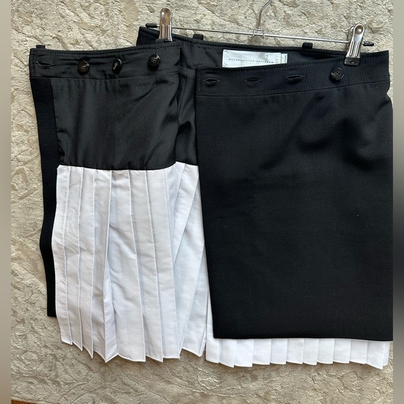 Victoria Beckham Two-Piece Pleated Skirt - Size US 2 - Picture 7 of 10